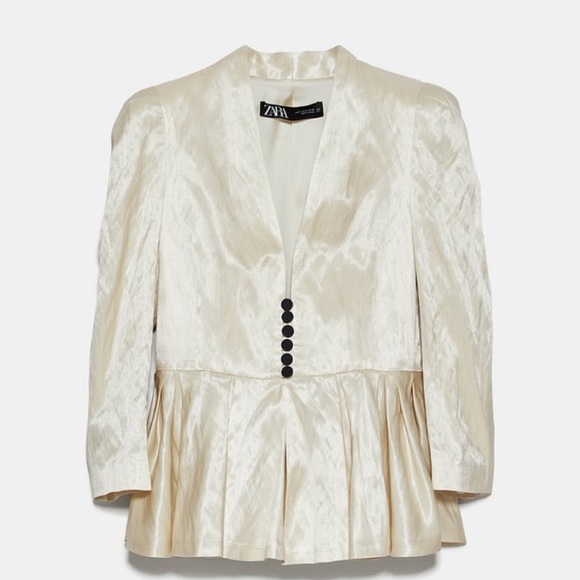 zara peplum blazer